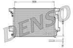 Condenser, air conditioning DENSO DCN21001