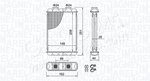 Heat Exchanger, interior heating MAGNETI MARELLI 350218501000