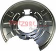 Splash Panel, brake disc METZGER 6115042