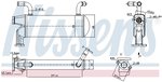 Cooler, exhaust gas recirculation NISSENS 989327