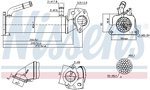 Cooler, exhaust gas recirculation NISSENS 989322