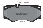 Brake Pad Set, disc brake TEXTAR 2078401