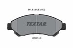 Brake Pad Set, disc brake TEXTAR 2256101