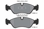 Brake Pad Set, disc brake TEXTAR 2186201