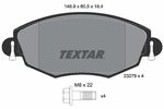Brake Pad Set, disc brake TEXTAR 2327904
