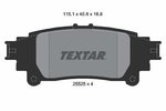 Brake Pad Set, disc brake TEXTAR 2552501